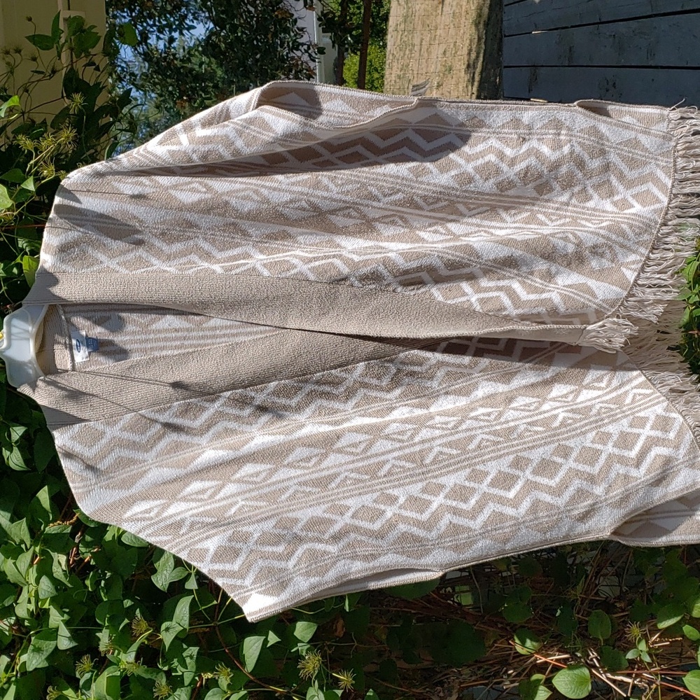 OLD NAVY CREAM & BEIGE Kimono Wrap SZ XL-XXL NWOT.  (BIN 004)